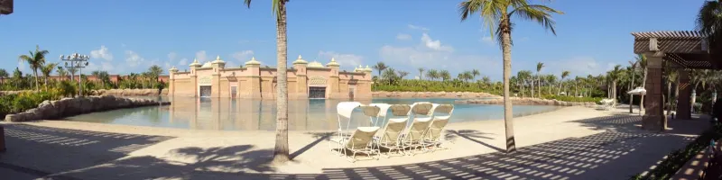 The lagoon of Dolphin Bay at Atlantis The Palm