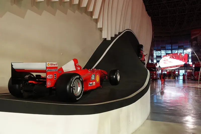 Formula One show car inside Ferrari World Abu Dhabi