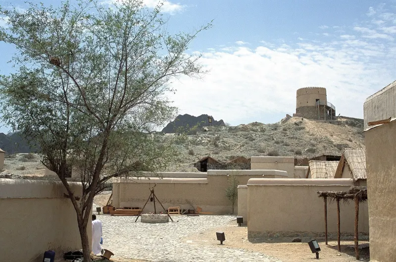 Courtyard and watchtower of the Hatta Heritage Village