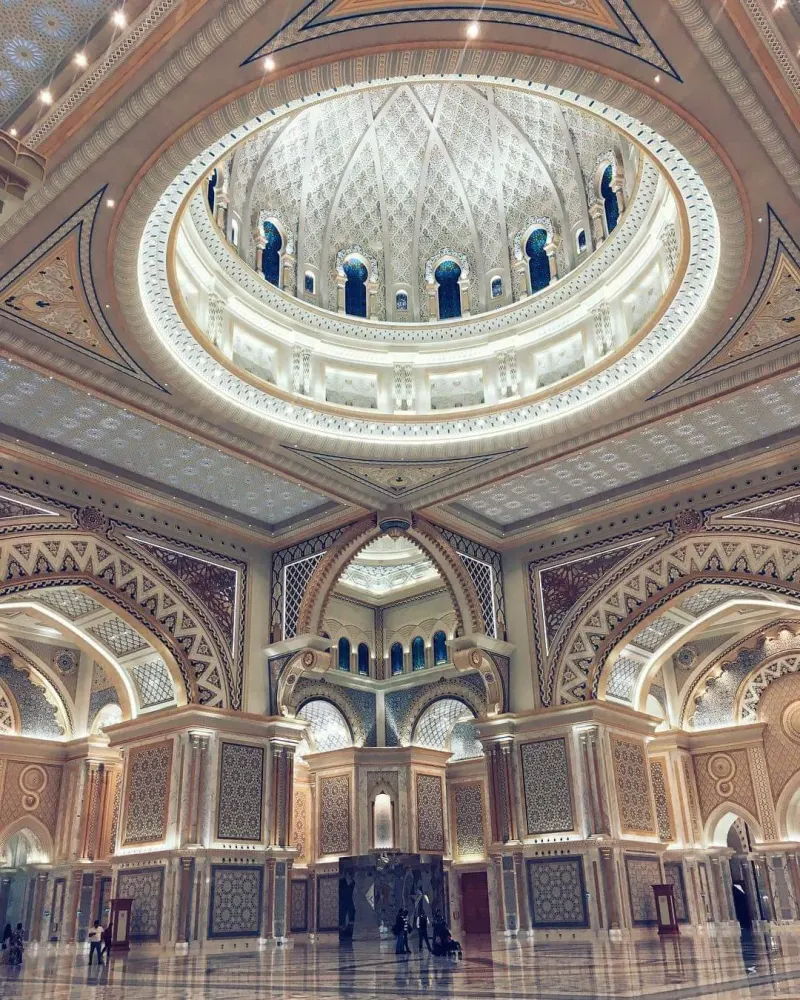 The great dome inside Qasr Al Watan