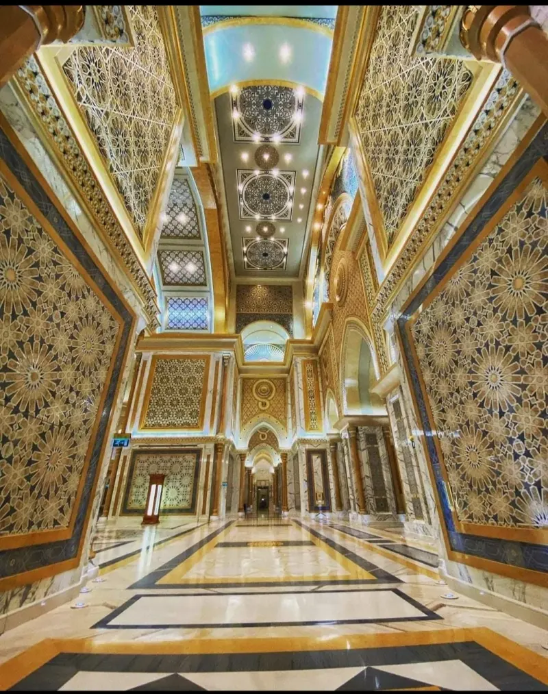 Richly decorated hall of Qasr Al Watan